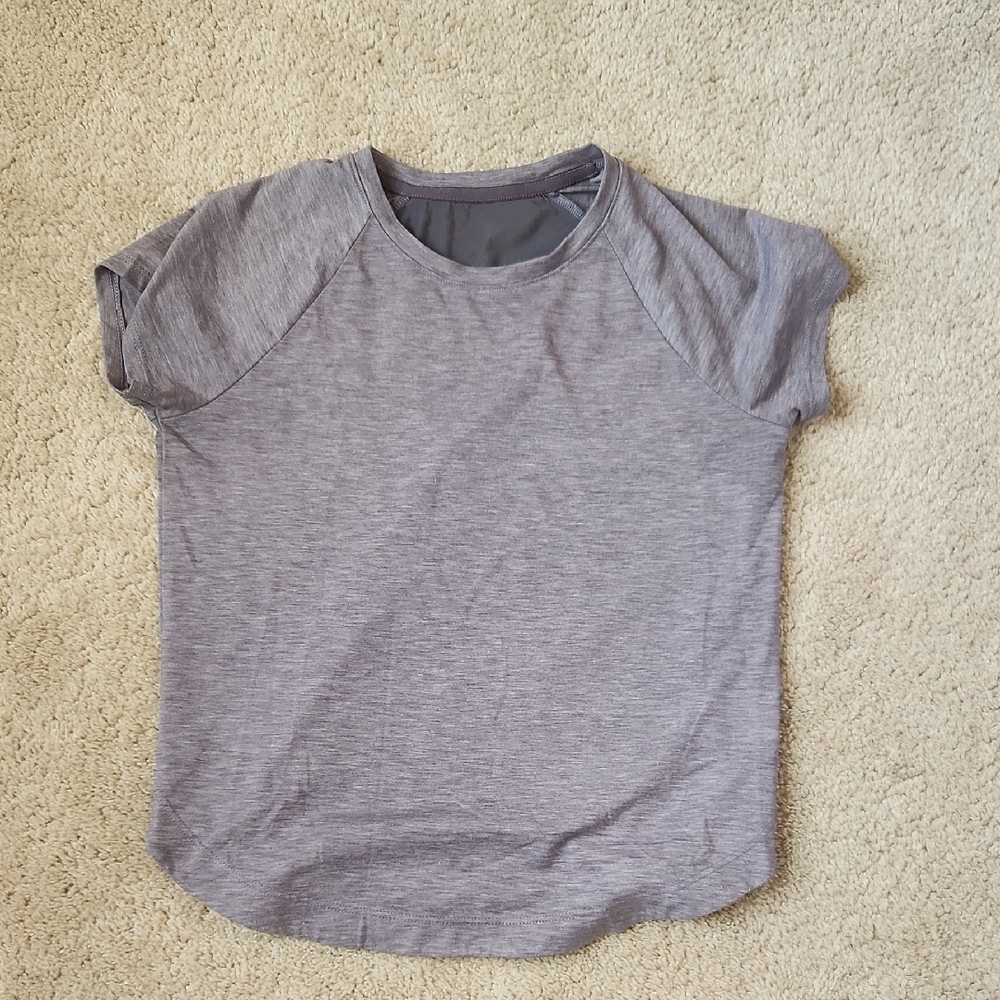 Athleta Girl Comeback Tee, Color: Gray, Size: Girls M/8-10